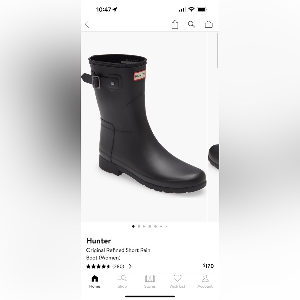 Hunter baby blue-grey Gloss Rain Booties - Picture 2 of 10